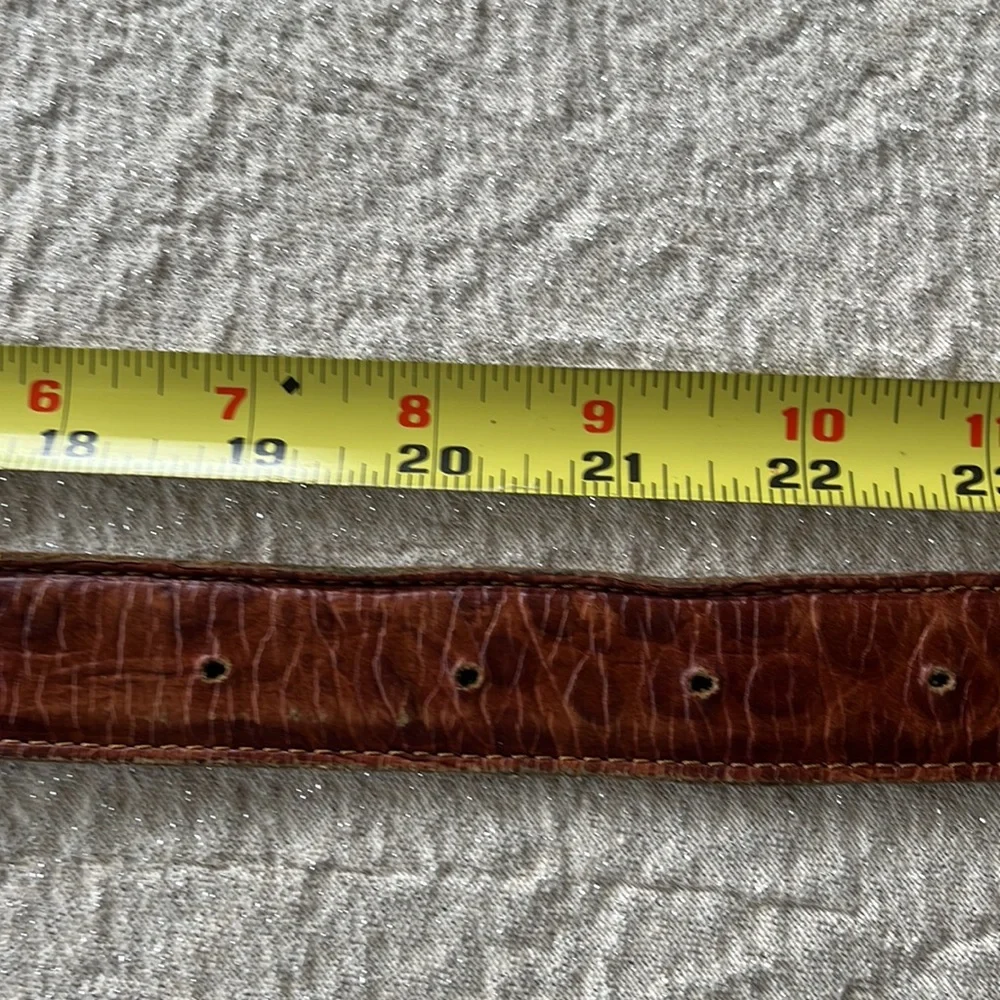 GAP | Kids Croc Embossed Brown Leather Belt XL